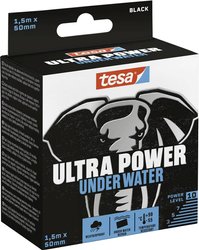 tesa® Ultra Power Under Water Repair Tape — taśma naprawcza do napraw na suchych i mokrych powierzchniach — odporna na warunki atmosferyczne i rozrywana ręcznie — 1,5 mx 50 mm Taśma naprawcza tesa  56491-00000-00 ULTRA POWER UNDER WATER (D x S) 1.5 m x 50