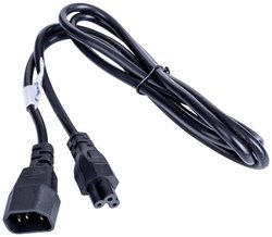 Kabel Akyga AK-NB-09A [1x złącze żeńskie IEC C5 - 1x złącze męskie IEC C14] 1.50 m