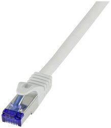 Kabel LAN LogiLink C6A022S, 1 szt., RJ45, CAT 6a, S/FTP, 0.50 m, szary