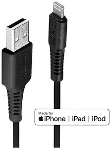 Kabel USB LINDY, USB 2.0, Złącze męskie USB-A, Złącze męskie Lightning, 3.00 m