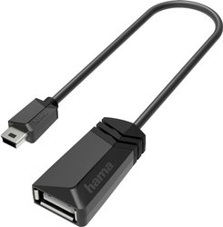 Przejściówka, adapter USB Hama 00200309, [1x złącze męskie USB-A 2.0 - 1x złącze męskie Mini-B USB 2.0]