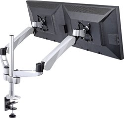 Uchwyt do monitora, stołowy SpeaKa Professional SP-3947568, 25,4 cm (10'') - 68,6 cm (27''), Maks. udźwig: 18 kg, do 2 monitorów