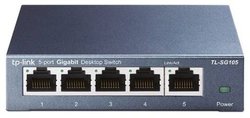 Switch TP Link TL-SG105, 1000 Mb/s, 5 portów RJ45, QoS, IGMP, metalowa obudowa