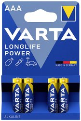 Bateria AAA/R03 Varta LONGLIFE Power AAA Bli 4  1.5 V 4 szt.