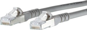 Kabel LAN Metz Connect 1308457033-E, 1 szt., RJ45, CAT 6a, S/FTP, 7.00 m, szary