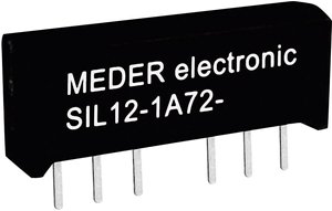 Przekaźnik kontaktronowy StandexMeder Electronics SIL05-1A72-71L 1 NO 5 V/DC 1 A 15 W SIL-4