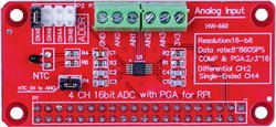 Przetwornik analogowo-cyfrowy, I2C, 16 bit ADS1115 Przetwornik  Joy-it RB-ADC01 ADS1115 1 szt.