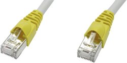 Kabel sieciowy krosowany Telegärtner L00004A0064, CAT 6a, S/FTP, Średnica przewodu (system AWG) 27/7, RJ45 (krosowany), 7.50 m, szary