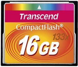 Karta pamięci CF Transcend TS16GCF133, 16 GB, 25 MB/s / 25 MB/s