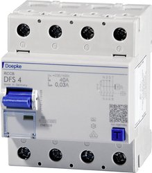 Wyłącznik różnicowoprądowy Doepke 09124901, 4 styki, 25 A, 0.03 A, 230 V, 400 V