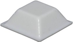 Bufor elastyczny samoprzylepny TOOLCRAFT PD2205W, kwadrat, 20,5 x 20,5 x 7,5 mm