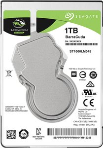 Dysk twardy wewnętrzny, 2,5'' (6,35 cm) 1 TB Seagate BarraCuda® ST1000LM048 SATA 6 Gb/s