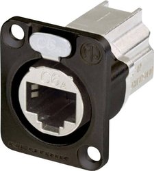 Neutrik NE8FDX-P6-B NE8FDX-P6-B, RJ45, CAT 6a, 1 szt.