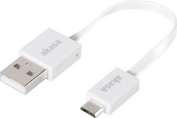 Kabel USB Akasa, USB 2.0, Złącze męskie USB-A, Złącze męskie USB Micro-B, 0.15 m