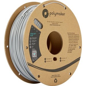 Filament do drukarek 3D PLA Polymaker PA02003, Średnica filamentu: 1.75 mm, 1000 g, szary