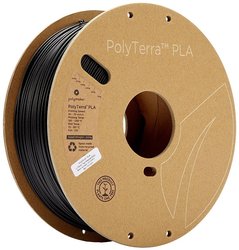 Filament do drukarek 3D PLA Polymaker 70820, Średnica filamentu: 1.75 mm, 1000 g, czarny (matowy)