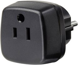 Adapter podróżny Brennenstuh 1508520 l Wtyczka USA, Japonia, Czarny