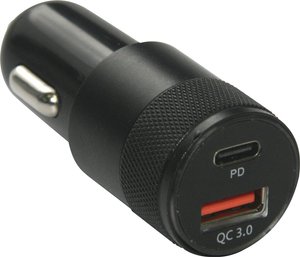 Szybkie podwójne złącze ładowania samochodowego USB-C 3A IWH 019054 Obciążalność prądu maks.: 3 A 12 V, 24 V