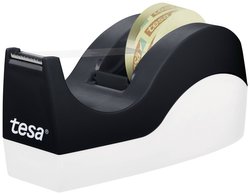 Dyspenser stołowy tesa Easy Cut® ORCA — antypoślizgowy, łatwy w obsłudze, czyste cięcie — z 8 rolkami przezroczystej folii tesafilm 33 m: 19 mm Dozownik taśmy tesa  53916-00000-00 Easy Cut Orca + tesafilm transparent (D x S) 33 m x 19 mm 33 m 1 zest.