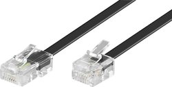 ISDN, Western Kabel [1x złącze męskie RJ45 8p4c - 1x złącze męskie RJ11 6p4c] 15.00 m czarny Basetech