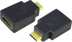 Przejściówka, adapter HDMI LogiLink AH0009 AH0009, [1x złącze męskie Mini HDMI typ C - 1x złącze żeńskie HDMI]