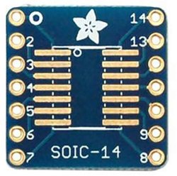 Płytka SMT-Breakout do SOIC 16-14 lub TSSOP-14 - 6 sztuk! Płyta Adafruit 1210 Płytka prototypowa 6 szt.