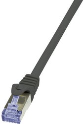 Kabel LAN LogiLink CQ3083S, 1 szt., RJ45, CAT 6a, S/FTP, 7.50 m, czarny