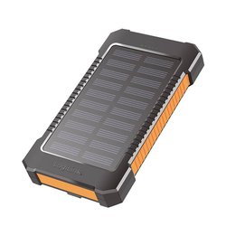 Powerbank solarny 6000 mAh, z latarką, 2x USB-A Powerbank solarny LogiLink PA0290   6000 mAh