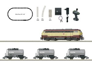 Pociąg towarowy MiniTrix T11160 Cyfrowy zestaw startowy pociągu towarowego z klasą 217