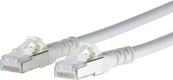 Kabel LAN Metz Connect 1308451088-E, 1 szt., RJ45, CAT 6a, S/FTP, 1.00 m, biały