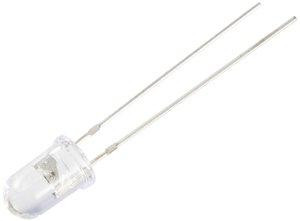 Dioda LED THT TRU COMPONENTS TC-10551776, 5 mm, 3000 mcd, 1 szt.