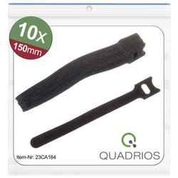 Opaska kablowa na rzepy Quadrios 23CA184 23CA184, (D x S) 150 mm x 12 mm, 10 szt.