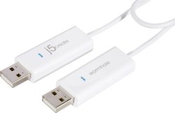 Kabel KVM j5create JUC100, [1x złącze męskie USB-A 2.0 - 1x złącze męskie USB-A 2.0], 1.80 m