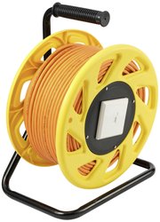 Bęben kablowy sieciowy Renkforce CAT 7a S/FTP RJ 45 90 m, pomarańczowy Przedłużacz RJ45 Renkforce, 90.00 m, CAT 7a