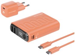 Powerbank RealPower PB-10000 Power Pack 10000 mAh  Li-Ion USB, USB-C®