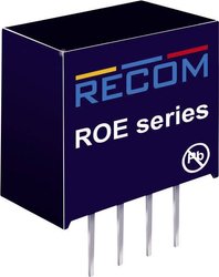 Przetwornica DC/DC, do PCB RECOM ROE-0505S ROE-0505S, SIP-4, 1 W, 5 V/DC, 200 mA, 1 szt.