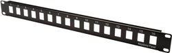 Patchpanel Digitus DN-91400, 16 Portów, 483 mm (19''), 1 U