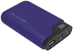 Powerbank RealPower PB-7500C 7500 mAh  Li-Ion USB, USB-C®