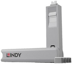 Lindy 40427 Blok interfejsu Blok interfejsu + klucz USB Type-C Biały 5 szt. LINDY 40427