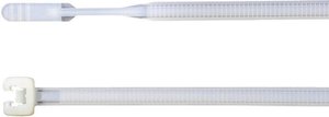 Opaski kablowe Q-Tie HellermannTyton Q50I-HS-NA-C1 109-00136, Kolor producenta: naturalny, 100 szt.