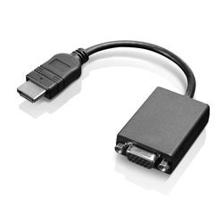 Przejściówka, adapter Lenovo 0B47069, [1x złącze męskie HDMI - 1x złącze żeńskie VGA]