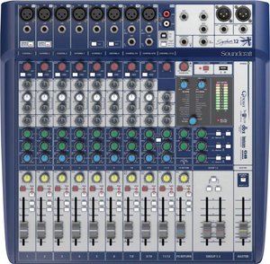 Konsola mikserska SoundCraft SIGNATURE 12 SCRSIG12, Ilość kanałów: 12, Złącze USB