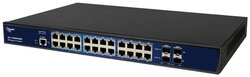 Przełącznik ALLNET w pełni zarządzany 26 portów Gigabit / 22x LAN / 4x SFP / bez wentylatora / 19&quot, / &quot,ALL-SG8626M&quot, Switch Allnet A210804, 26 Portów, 10 / 100 / 1000 MBit/s