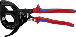 Nożyce do kabli KNIPEX (z 3-stopniowym mechanizmem zapadkowym) Obcinak do kabli zapadkowy Knipex  95 32 320 320 mm