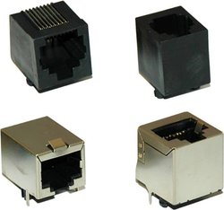 Złącze męskie RJ45 encitech RJJ-64NF-RA 2101-0100-14, RJ11, piny:6P4C, 1 szt.