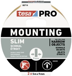 Taśma montażowa tesa  66714-00000-00 Mounting PRO Schmal (D x S) 10 m x 9 mm 10 m 2 szt.