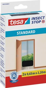 Moskitiera na drzwi Tesa Insect Stop Standard, 130 x 220 cm, antracyt