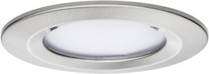 Oprawa wpuszczana LED Nova Plus Coin podstawa zestaw sztywny IP44 okrągła 78mm Coin 3x6,8W 3x425lm 230V 2700K szczotkowane żelazo Lampa łazienkowa LED do wbudowania Paulmann Coin Slim 93873   6 W żelazowy (szczotkowany) 470 lm