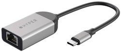 Adapter Hyper Drive USB-C do 2.5G Ethernet srebrny - Ethernet Adapter sieciowy HYPER HD425B  2.5 GBit/s USB-C® 5Gbps