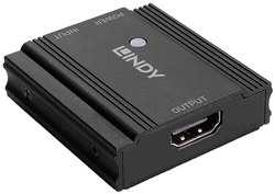 Lindy 38384 Wzmacniacz mocy audio/wideo, wzmacniacz AV, czarny Repeater HDMI LINDY 38384, 45 m